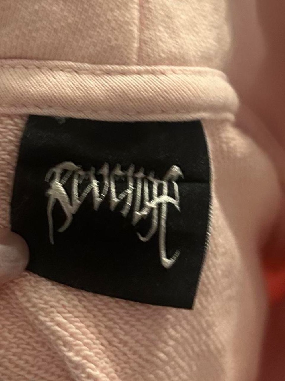 Pink Hoodie with Rhinestone Script - Picture 6 of 7